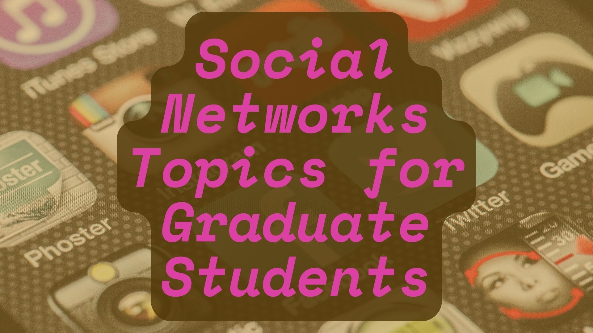 social media research paper topics